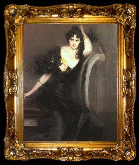 framed  Giovanni Boldini Lady Colin Campbell, ta009-2